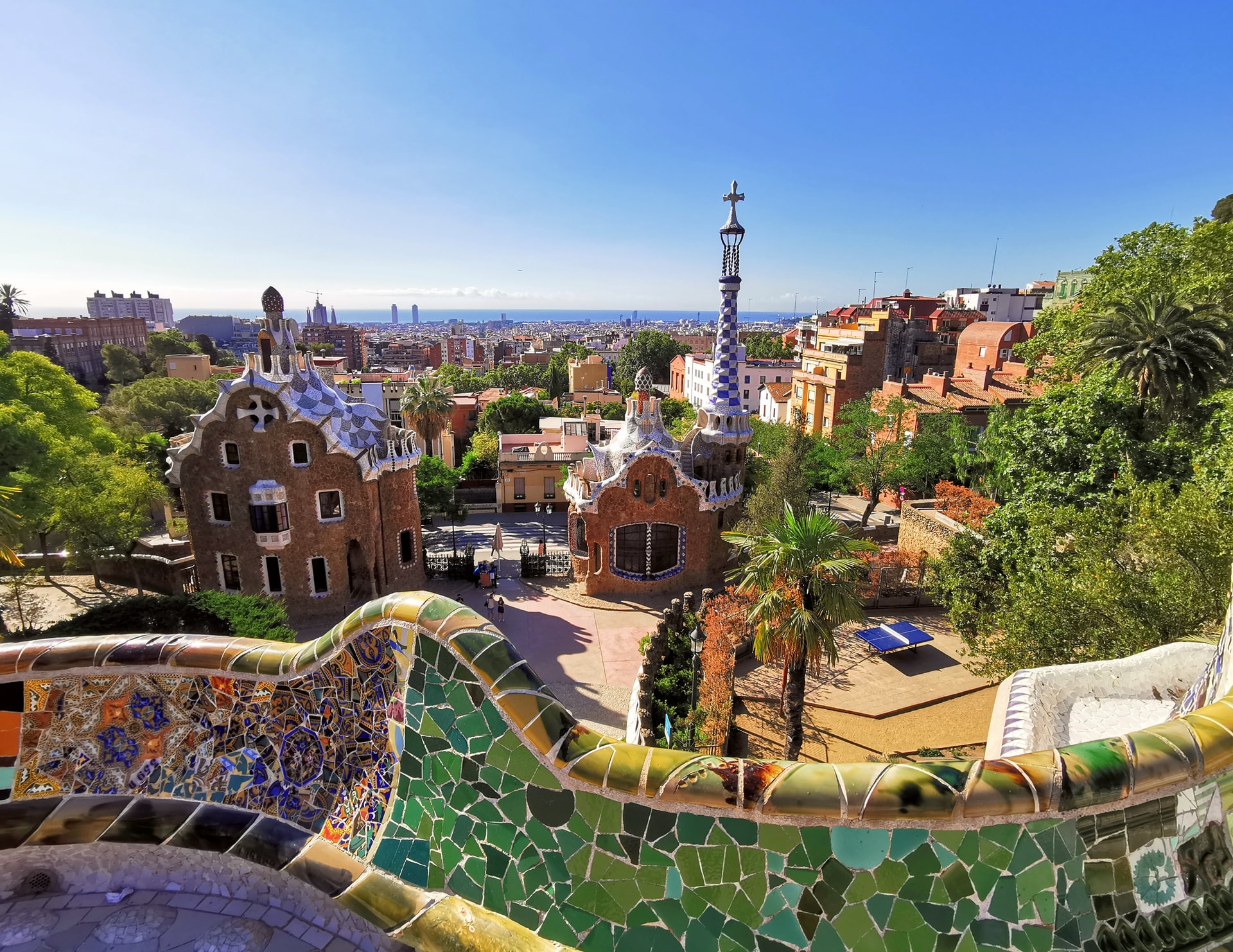 tourist attractions in spain park guell